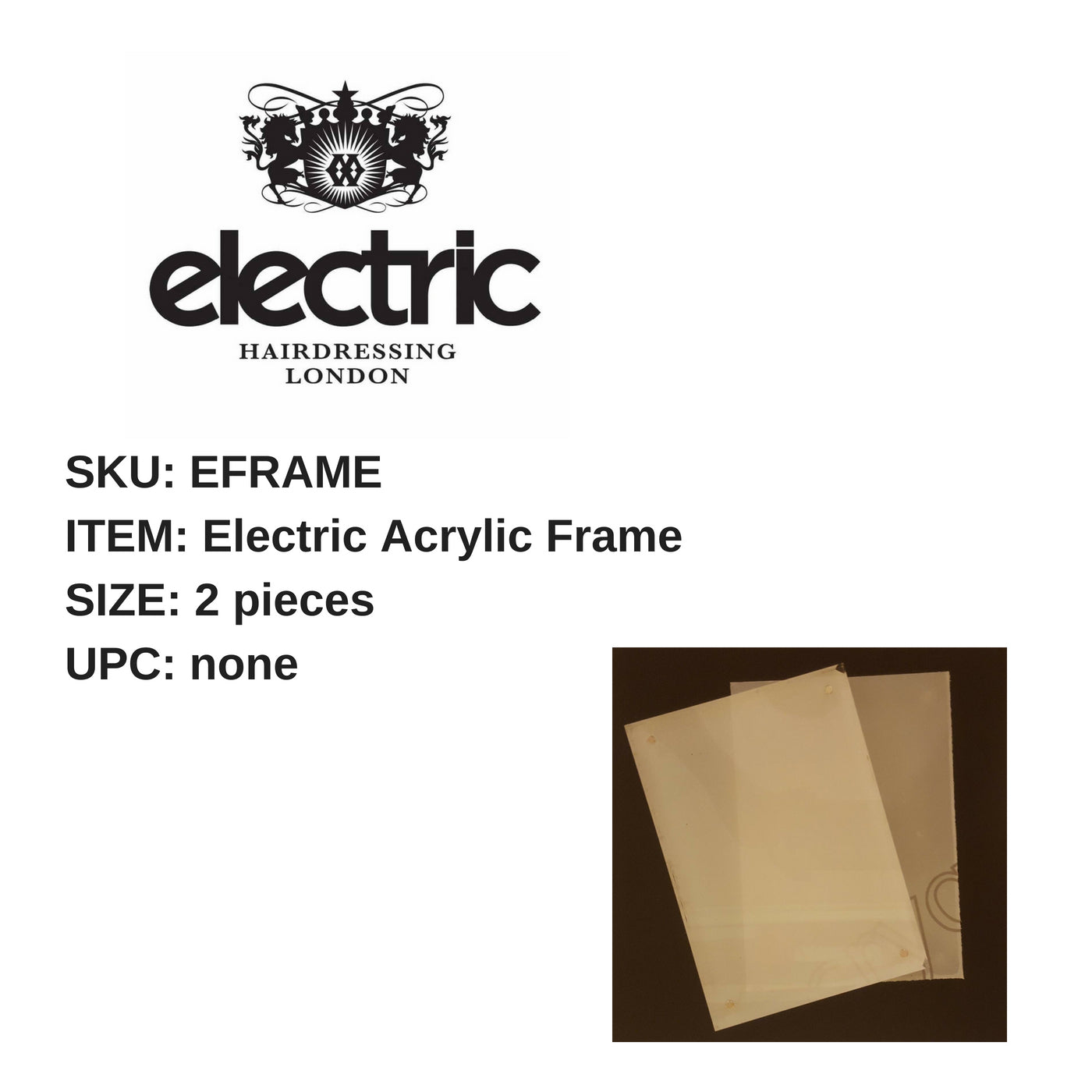 Electric Acrylic Frame